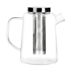 VIALLI DESIGN , üveg, rozsdamentes acél szűrővel 1500 ml_DIVA 6568 vízforraló és teáskanna