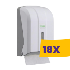 Vialli hajtogatott toalettpapír adagoló műanyag Fehér (Karton - 18 db) fürdőszoba kiegészítő