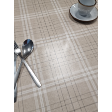  Viaszosvászon asztalterítő, vonalas bézs (1B2/06), 140cm széles lakástextília