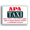  Vicces Apa taxi rendszámtábla