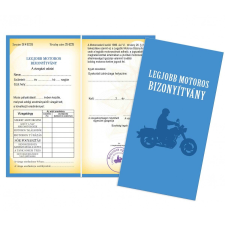 Vicces bizonyítvány, Legjobb motoros ajándéktárgy