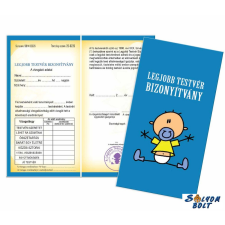  Vicces bizonyítvány, Legjobb testvér, fiú ajándéktárgy