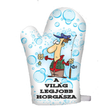  Vicces edényfogó kesztyű, A világ legjobb horgásza lakástextília