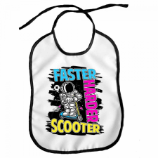 Vicces előke, Faster Harder Scooter ajándéktárgy