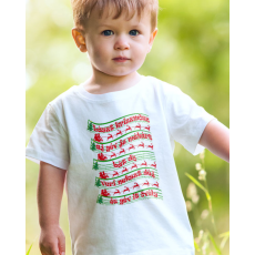 Vicces karácsonyi gyerek póló - Lászt kriszmösz