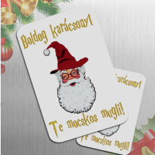 Vicces karácsonyi hűtőmágnes - Mocskos mugli hűtőmágnes