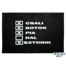 Vicces lábtörlő, Csali, botok, pia, sztorik lakástextília