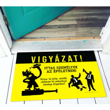  Vicces lábtörlő Vigyázat LA135 lakástextília