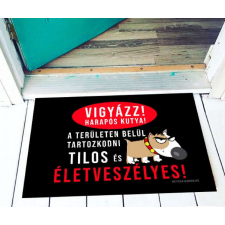 Vicces lábtörlő - Vigyazz! Harapós kutya vicces ajándék