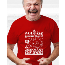 Vicces póló horgásznak - A horgász sokszor hibázhat férfi póló