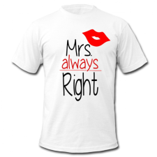 Vicces póló, Mrs Always Right, S méret ajándéktárgy