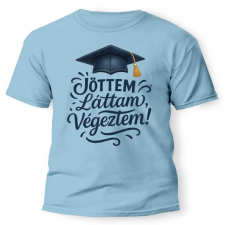  Vicces póló több színben, Jöttem, láttam, végeztem, ballagási ajándék ajándéktárgy