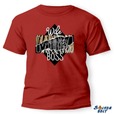  Vicces póló több színben, Wife Mom Boss ajándéktárgy