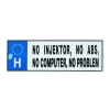  Vicces rendszámtábla, No injektor, no ABS, no computer, no problem
