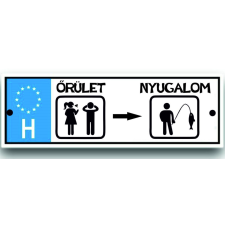  Vicces rendszámtábla, Őrület - nyugalom ajándéktárgy