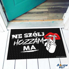 Vicces színes lábtörlő, Ne szólj hozzám ma lakástextília