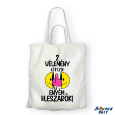  Vicces vászontáska, 2 vélemény létezik ajándéktárgy