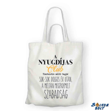  Vicces vászontáska, Nyugdíjas Club tagja ajándéktárgy