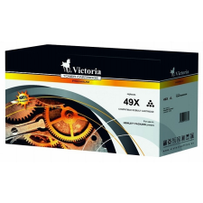 VICTORIA 49X Lézertoner LaserJet 1320, 3390, 3392 nyomtatókhoz, fekete, 6k nyomtatópatron & toner