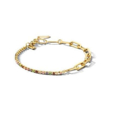 VICTORIA arany színű színes köves karkötő karkötő