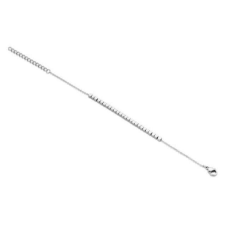 VICTORIA ezüst színű kockás karkötő karkötő