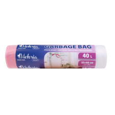 VICTORIA FACILITY Szemeteszsák, zárószalagos, 40 l, 15 db, victoria facility tisztító- és takarítószer, higiénia