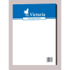 VICTORIA Fehér jegyzettömb A4 négyzetrácsos