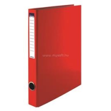VICTORIA Gyűrűs könyv, 4 gyűrű, 35 mm, A4, PP/karton, piros (CW_37056) gyűrűskönyv