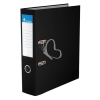 VICTORIA Iratrendező, 75 mm, A4, PP/karton, VICTORIA, "Basic", fekete