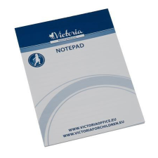 VICTORIA Jegyzettömb, A5, 5x50 lap, vonalas, VICTORIA OFFICE, fehér jegyzettömb
