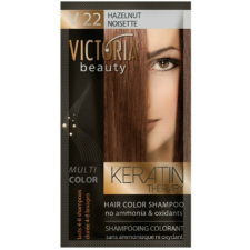  VICTORIA Keratin Therapy Hajszínező Sampon 40ml &#8211; V22 Mogyoróbarna hajfesték, színező