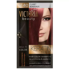  VICTORIA Keratin Therapy Hajszínező Sampon 40ml - Bordó hajfesték, színező