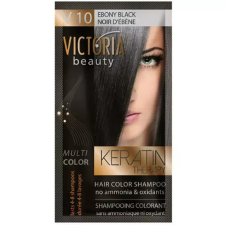  VICTORIA Keratin Therapy Hajszínező Sampon 40ml - Ébenfekete hajfesték, színező