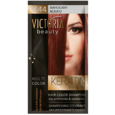 VICTORIA Keratin Therapy Hajszínező Sampon 40ml - Mahagóni hajfesték, színező