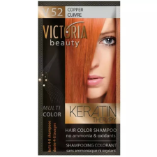  VICTORIA Keratin Therapy Hajszínező Sampon 40ml - Réz hajfesték, színező