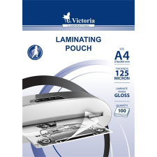 VICTORIA Meleglamináló fólia, 125 mikron, A4, fényes, lamináló gép