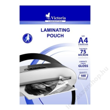 VICTORIA Meleglamináló fólia, 75 mikron, A4, fényes, VICTORIA (ILKVF754) lamináló gép