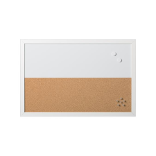VICTORIA MX03242668 "Elements" Kombi tábla 60x40cm - Mágneses és parafa fehér keret (MX03242668) parafatábla