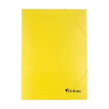 VICTORIA OFFICE Gumis mappa, karton, A4, VICTORIA OFFICE, sárga mappa