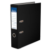 VICTORIA OFFICE Iratrendező, 75 mm, A4, PP/karton, élvédő sínnel, VICTORIA OFFICE, Basic, fekete (IDI75FK)