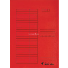 VICTORIA OFFICE Pólyás dosszié, karton, A4, VICTORIA OFFICE, piros mappa