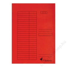 VICTORIA Pólyás dosszié, karton, A4, VICTORIA, piros (IDPI05) mappa