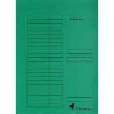 VICTORIA Pólyás dosszié, karton, A4, VICTORIA, zöld mappa
