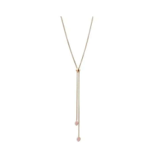 VICTORIA Rose gold színű 2 rózsaszín köves nyaklánc nyaklánc