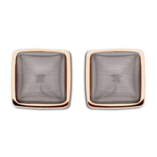 VICTORIA Rose gold színű barna köves fülbevaló fülbevaló