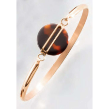 VICTORIA Rose gold színű barna mintás karkötő karkötő