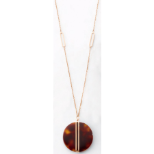 Victoria Rose gold színű barna mintás nyaklánc nyaklánc