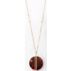 VICTORIA Rose gold színű barna mintás nyaklánc