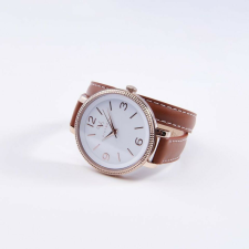 VICTORIA rose gold színű bőr szíjas karóra karóra