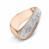  Victoria Rose gold színű fehér köves medál